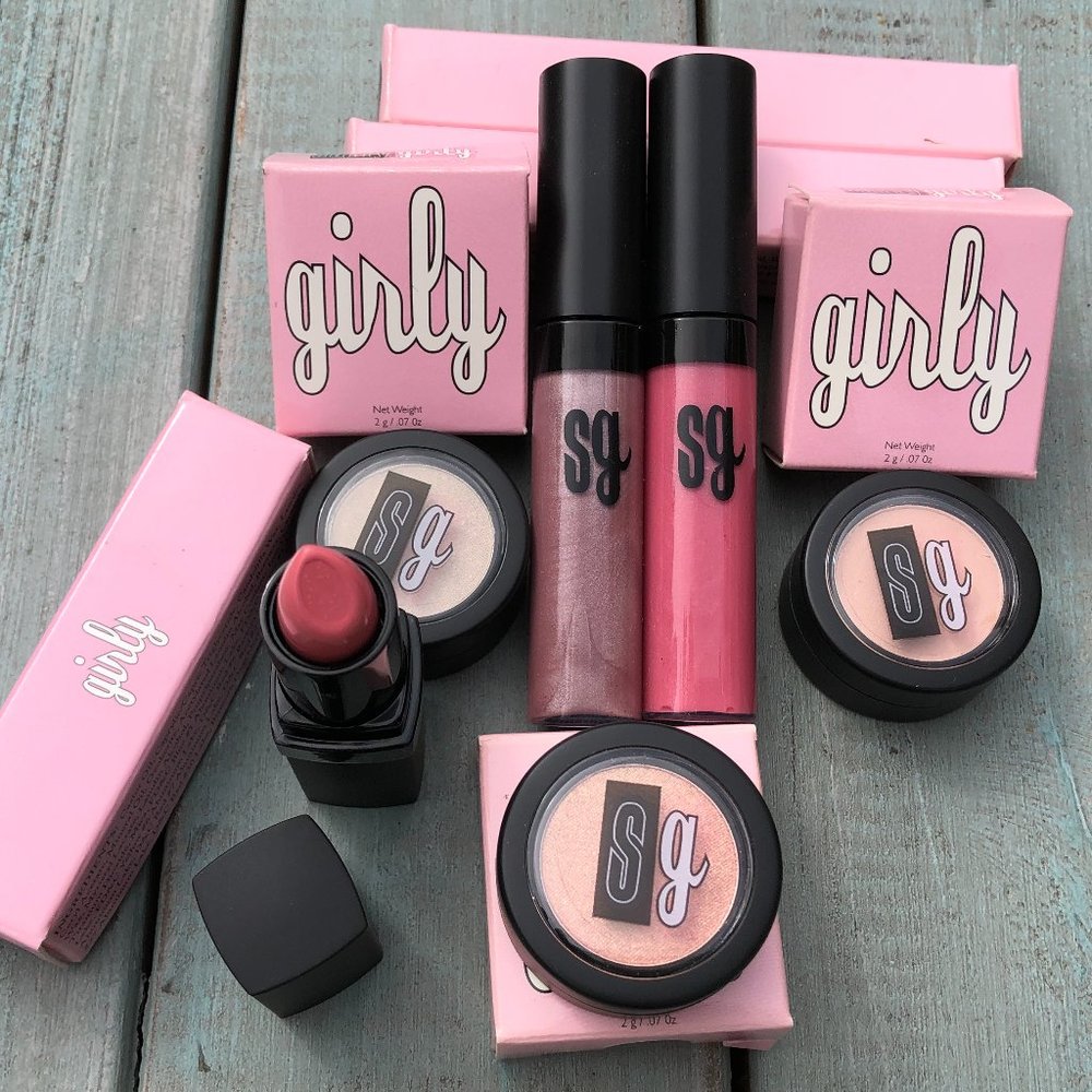Surly Girly Bundle: Lipstick, Lip Shines & Eye Shadows(New)